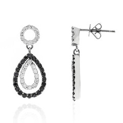 Orecchini in oro con Diamante Nero