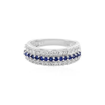 Anello in argento con Zaffiro Blu