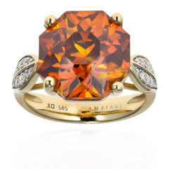 Anello in oro con Sfalerite (AMAYANI)