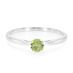 Anello in argento con Peridoto Manchuria