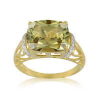 Anello placcato in oro con Zultanite