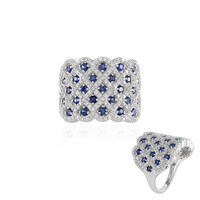 Anello in oro con Zaffiro Blu