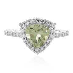 Anello in argento con Ametista Verde