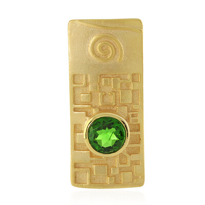 Ciondolo in argento con Diopside Russo (MONOSONO COLLECTION)