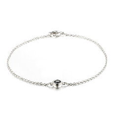 Bracciale in argento con Spinello Nero