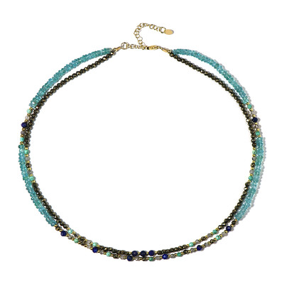Collana in argento con Ematite Dorata (Riya)