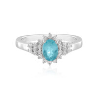 Anello in argento con Apatite Blu
