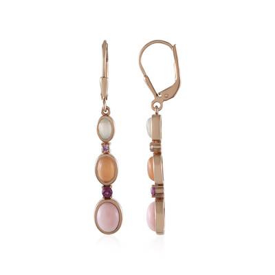 Orecchini in argento con Opale Rosa (KM by Juwelo)