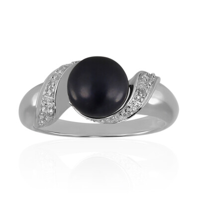 Anello in argento con Perla di Acqua Dolce
