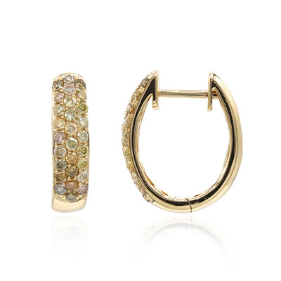 Orecchini in oro con Diamante Fancy SI2 (CIRARI)