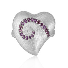 Anello in argento con Rodolite