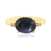 Anello in argento con Diopside Stellato d'India