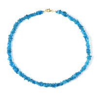 Collana in argento con Apatite Blu Neon