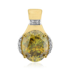 Ciondolo in oro con Sfalerite Bulgara