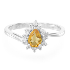 Anello in argento con Citrino
