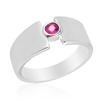 Anello in argento con Rubino