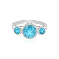 Anello in argento con Topazio Paraiba