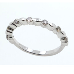 Anello in platino con Diamante Cioccolato SI2