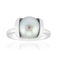 Anello in argento con Perla d'Acqua Dolce Argentata (TPC)
