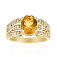 Anello in argento con Citrino