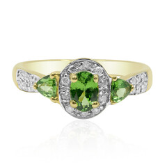 Anello in oro con Tsavorite