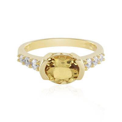 Anello in argento con Berillo Giallo