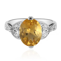 Anello in argento con Citrino