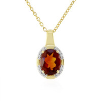 Collana in argento con Citrino Madeira