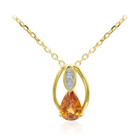Collana in oro con Spessartina