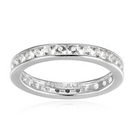 Anello in argento con Topazio Bianco