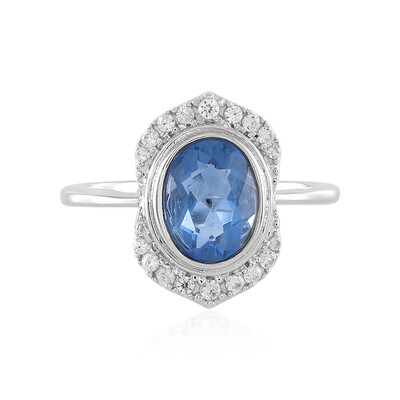 Anello in argento con Fluorite Cangiante