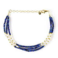 Bracciale in argento con Lapislazzuli (Riya)