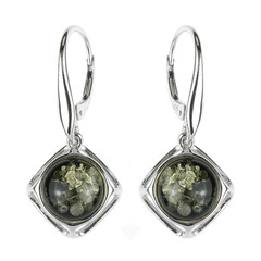 Orecchini in argento con Ambra Baltica