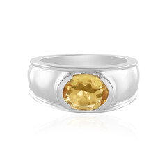 Anello in argento con Citrino