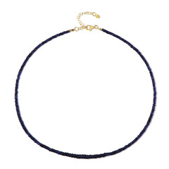 Collana in argento con Zaffiro Blu del Madagascar