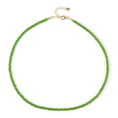 Collana in argento con Diopside Russo