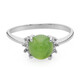 Anello in argento con Crisoprasio Imperiale