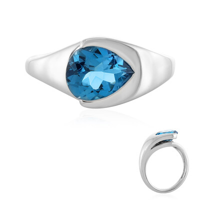 Anello in argento con Topazio Marambaia (de Melo)