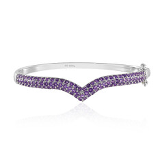 Bracciale in argento con Ametista Zambiana (Adela Silber)