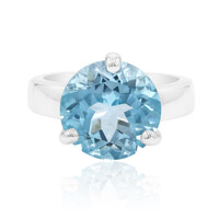 Anello in argento con Topazio Blu Cielo