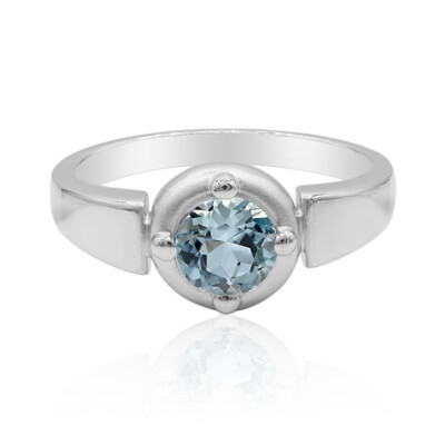 Anello in argento con Topazio Blu Cielo