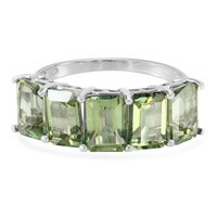 Anello in argento con Topazio Kiwi