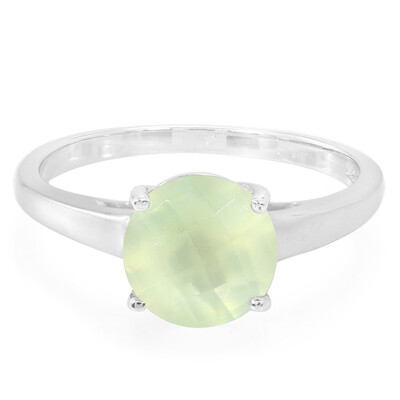 Anello in argento con Prehnite