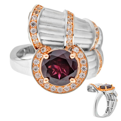 Anello in argento con Rodolite (Dallas Prince Designs)