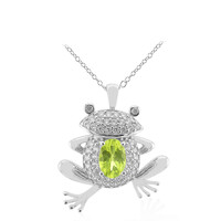 Collana in argento con Peridoto della Birmania