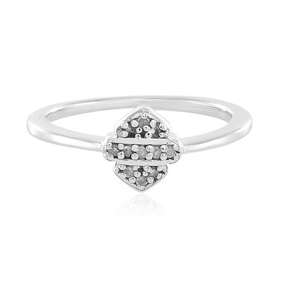 Anello in argento con Diamante I2 (I)
