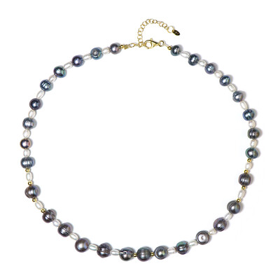 Collana in argento con Perla Keshi Mistica