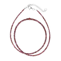 Collana in argento con Spinello Rosso
