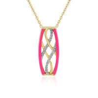 Collana in argento con Diamante I3 (J)