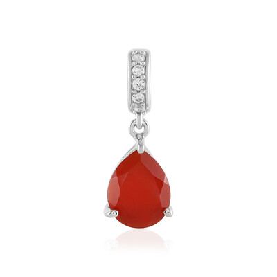 Ciondolo in argento con Calcedonio Rosso